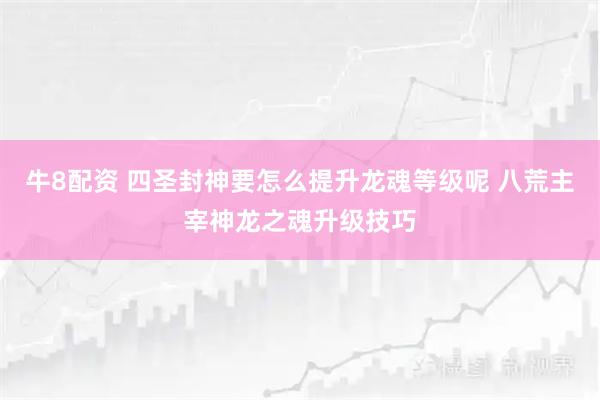 牛8配资 四圣封神要怎么提升龙魂等级呢 八荒主宰神龙之魂升级技巧
